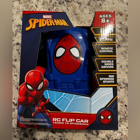 Marvel Spider-Man Venom Vs Spiderman Remote Control RC Flip Car Christmas Gift - Picture 3 of 10